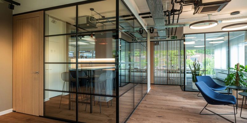 The Interior of a Two-Storey Head Office Gets a Makeover